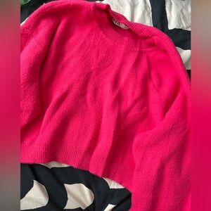 Zara Hot Pink Soft Sweater